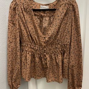 Leopard print blouse